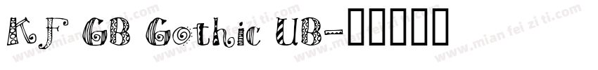 KF GB Gothic UB字体转换